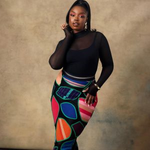 patchwork midi skirt